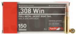 Aguila 308 Win 150gr, Full Metal Jacket Boat Tail 20rd Box