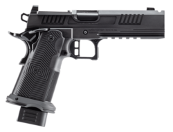 Alpha Foxtrot AF1911 Romulus Full Size 9mm 5" Ported Barrel, Optic Ready/Serrated Slide, Black DLC SS Frame w/Beavertail & Picatinny Rail, 20 Rd