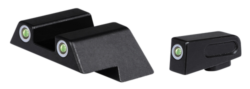 ATI 3-Dot Night Sights, Glock Gen 1-4, Gen 5 (Not MOS): 17/19/22/23/24/26/27/33/34/35/37/38/39/42/43, Green Lamps, White Rings