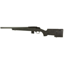 Bergara BMR X Steel 22 LR 10rd,18" Blued Heavy Threaded Barrel, Blued Picatinny Rail Receiver, Adj LOP Green Black Webbing Synthetic Stock