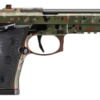 Bertta 92XI Foreign Combat Series 9mm 4.7" Barrel Flectarn Camo Finish 17rd
