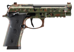 Bertta 92XI Foreign Combat Series 9mm 4.7" Barrel Flectarn Camo Finish 17rd