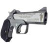 Bond Arms 30th Veterans 45 Colt (Long Colt)/410 Ga 2 Shot 4.25" Engraved Matte Barrel, Rough Matte Stainless Steel Frame, Black Grips