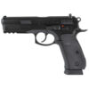 CZ 75 SP-01 50th Anniversary Elite 9mm, 4.6" Cold Hammer Forged Barrel,, Polycoat Finish, Black, Manual Safety, Rubber Grips, Fixed Sights, 19rd, 2 mags