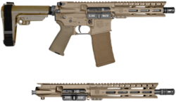 Diamondback DB15 Combo AR15 Pistol 5.56x45mm 7" Barrel/300 Blackout 10" Barrel, Flat Dark Earth, M-Lok Handguard, 30rd
