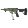 Freedom Ordnance FX9 Elite 9mm, 4" Barrel, Flash Suppressor, Olive Drab, SBA5 Brace, Bravo B5 Grip-Trigger Guard, Warhammer Ambi Handle, Finger Stop, 32rd