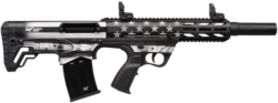 Gforce Arms GFY-1 12 Ga Semi-Auto 3" 5rd,18.50" Black Threaded Barrel, B&W American Flag Aluminum Receiver Picatinny Rail, B&W American Flag Bullpup Polymer Stock, Black Polymer...