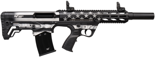 Gforce Arms GFY-1 12 Ga Semi-Auto 3" 5rd,18.50" Black Threaded Barrel, B&W American Flag Aluminum Receiver Picatinny Rail, B&W American Flag Bullpup Polymer Stock, Black Polymer... Gforce Arms GFY-1 12 Ga Semi-Auto 3" 5rd,18.50" Black Threaded Barrel, B&W American Flag Aluminum Receiver Picatinny Rail, B&W American Flag Bullpup Polymer Stock, Black Polymer...