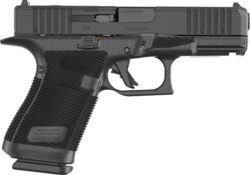 Glock 19 Gen6 9mm, 4.03" Barrel, DLC Finish, Fixed Sights, Optics Ready System, 15rd