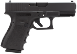 GLOCK 23V, V Series, Compact, .40S&W, 4.02" Marksman Barrel, nDLC Finish, Fixed Sights, Ambidextrous Slide Stdextrous Slide Stop Lever, Flared Mag Well, No Finger Grooves,...