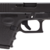 GLOCK 26V, V Series, Sub-Compact, 9mm, 3.43" Barrel, Glock Marksman Barrel, nDLC Finish, Black, No Finger Grooves, Fixed Sights, Ambidextrous Slide Stop Lever, Front Serrations,...