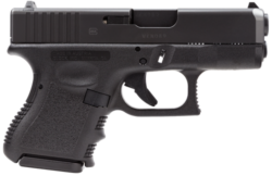GLOCK 26V, V Series, Sub-Compact, 9mm, 3.43" Barrel, Glock Marksman Barrel, nDLC Finish, Black, No Finger Grooves, Fixed Sights, Ambidextrous Slide Stop Lever, Front Serrations,...