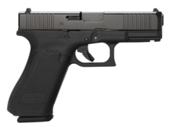 Glock 45 V Series 9mm, 4.02" Barrel, Ambi Slide Stop, Flared Magwell, Black, 3-17 Round Magazines