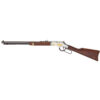 Henry Golden Boy American Construction Tribute Edition 22 LR, 20" Octagon Barrel, Walnut Stock, Blued Barrel, Nickel Plated Silver Engraved, Adj Sights, 16 Round