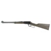 Henry H1 Garden Gun 22 LR, 18.5" Barrel,rd Blued, Smooth Bore Barrel, Rustic Black Ash Stock, Semi-Buckhorn Rear, Hooded Blade Front Sight, 15rd
