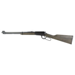 Henry H1 Garden Gun 22 LR, 18.5" Barrel,rd Blued, Smooth Bore Barrel, Rustic Black Ash Stock, Semi-Buckhorn Rear, Hooded Blade Front Sight, 15rd