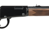 Henry H1 Western Frontier 22 LR, 18.5" Barrel, Blued, Straight Grip American Walnut Stock, Adj Semi-Buck Rear, Hooded Blade Front Sight, 15rd