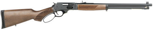 Henry H10 Provider 45-70 Government, 20" Barrel, Blued, American Walnut, Checkered Grip, Adj Semi-Buckhorn, Brass Bead, 6rd Henry H10 Provider 45-70 Government, 20" Barrel, Blued, American Walnut, Checkered Grip, Adj Semi-Buckhorn, Brass Bead, 6rd