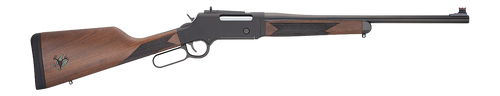 Henry Long Ranger Big Woods Carbine 308 Win, 18.5" Barrel, Black Receiver, Orange Fiber Optic Front, Skinner Rear Peep, Walnut Stock, 4rd Henry Long Ranger Big Woods Carbine 308 Win, 18.5" Barrel, Black Receiver, Orange Fiber Optic Front, Skinner Rear Peep, Walnut Stock, 4rd