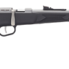 Henry Mini Bolt Youth 22 S/L/LR 1rd 16.25" Matte Stainless Steel Barrel, Matte Drilled & Tapped Stainless Steel Receiver, Black Fixed Grip Synthetic Stock