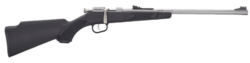 Henry Mini Bolt Youth 22 S/L/LR 1rd 16.25" Matte Stainless Steel Barrel, Matte Drilled & Tapped Stainless Steel Receiver, Black Fixed Grip Synthetic Stock