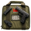 HK P8 A1 9mm, 4.25" Barrel, Matte Black, 3-Dot, Reversed Safety/Decocker Lever, 2x10rd Mags, Boker Knife, Commemorative Green Case