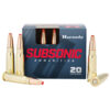 Hornady 7.62x39mm, 255gr, Subsonic eXpanding Projectile, 20rd Box