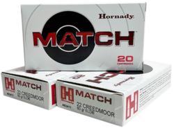 Hornady Match 22Creedmoor 80gr Extremely Low Drag-Match 20 Per Box