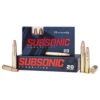 Hornady Subsonic 45-70 Government 410gr, Sub-X, Velocity: 1075 FPS, 20rd Box