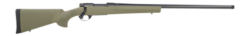 Howa 1500 Hogue 25 Creedmoor 5rd, 24" Matte Black Threaded Steel Barrel, Drilled & Tapped Receiver, Green Hogue OverMolded Synthetic Stock