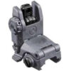 Magpul MBUS Sight Rear Stealth Gray Polymer, Spring-Loaded Flip Up for AR-15/ M16