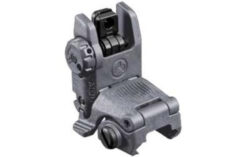Magpul MBUS Sight Rear Stealth Gray Polymer, Spring-Loaded Flip Up for AR-15/ M16