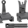 Midwest Combat Rifle Sight Set, Adjustable Front and Rear Sight, Low Profile, Flip-Up, Includes A2 Sight Tool, Black