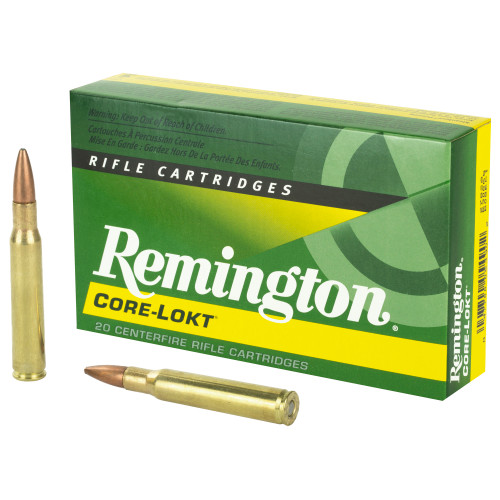 Remington Core-Lokt 30-06 Springfield, 180gr, Pointed Soft Point, 20rd Box Remington Core-Lokt 30-06 Springfield, 180gr, Pointed Soft Point, 20rd Box