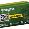 Remington Hunting 360 Buckhammer, 180gr, Soft Point Core-Lokt, 20rd Box