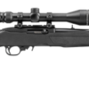 Ruger 10/22 Scope Package 22 LR, 16.4" Threaded Barrel, 1/2X28 Satin Finish, Black, 10rd Rotary Magazine, W/Factory Mounted Viridian EON 3-9X40 Scope