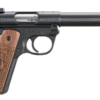 Ruger Mark IV 22/45 Collector's Series 22 LR, 5.50" Blued Threaded Bull Barrel, Blued Alloy Steel Receiver, Blued Polymer Frame Engraved American Walnut Grip 10 Rd