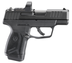 Ruger MAX-9 Red Dot 9mm, 3.20" Barrel, Black Oxide, Adj Rear Sight, Optics Ready, Thumb Safety, 12rd Mag, Ruger Ready Dot Micro Reflex Sight