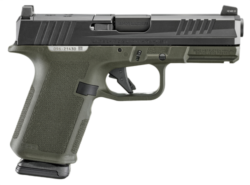 Ruger RXM 9mm, 4" Barrel, Nitride Black Slide, Magpul EHG Olive Drab Green Frame, Optics Ready, Front Night Sight, 15rd, 2 Magpul PMAG GL19 mags