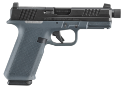 Ruger RXM, 9mm, 4.5" Barrel, Threaded 1/2X28, Nitride Finish, Black Slide, Magpul EHG Gray Frame, Optics Ready, Front Night Sight, 17rd, 2 Magpul PMAG 17 GL9 mags