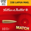 Sellier & Bellot .338 Lapua, 250gr, Hollow Point Boat Tail, 10rd Box