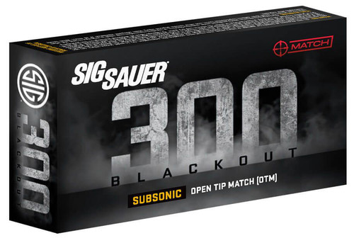Sig Sauer Ammo Match 300 Blackout, 220 Gr. OTM 20rd Box Sig Sauer Ammo Match 300 Blackout, 220 Gr. OTM 20rd Box