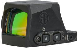 Sig Sauer Electro-Optics Romeo-X Enclosed Compact Reflext Sight, 1x24mm, Black, 3 MOA Red Dot Reticle