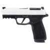 Sig Sauer P365 X-Macro 9mm, 3.7" Barrel, Cerakote White Slide, Freedom Engraving, Black Frame, X-RAY3, Optics Ready, 2x17rd Mags