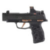 Sig Sauer P365 XL Rose Optic Kit Micro Compact 9mm 3.70" Barrel, Black w/Rose Gold Accents, Black LXG Laser Engraved Grip, Sig Sauer ROMEO-RS Compact Red Dot, 12 Rd