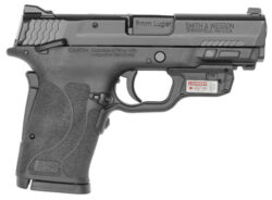 Smith & Wesson M&P Shield EZ M2.0 Compact 9mm, 3.675" Barrel, Black, Crimson Trace Laserguard, Manual Safety, 8rd