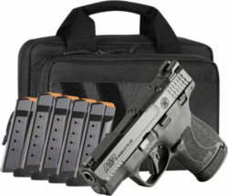 Smith & Wesson M&P9 Shield+ Bundle Micro Compact 9mm 3" Barrel Optic Ready 6 13rd Mags and Case