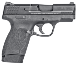 Smith & Wesson Shield M2.0, Compact Slim, 45ACP, 3.3" Barrel, Armornite Finish, Black, White Dot Front and 2 White Dot Rear Sights, Manual Safety, 7rd, 1 Magazine