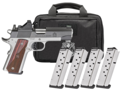 Springfield 1911 Ronin AOS Optic Gear Pac 45 ACP 4.25" Match Barrel, Blued Serrated Slide, Viridian RFX-11 Green Dot, 9 Rd