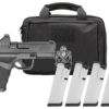 Springfield Hellcat Pro OSP Optic Gear Pac Compact 9mm 3.70" Barrel, Viridian RFX-11 Green Dot, Textured Grip, 4 Mags-17Rd & 15Rd